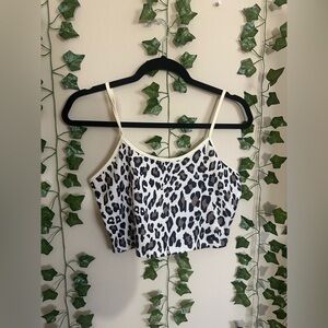 Leopard Print Women's Crop Top
